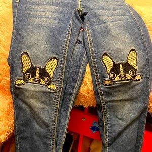 Girls Skinny Jean Jeans 👖 🐶🦄💜